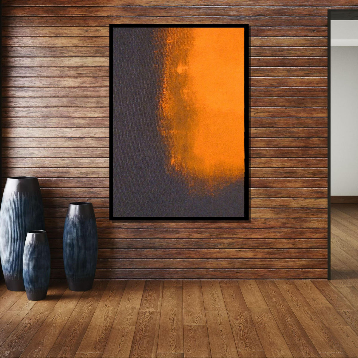 Black-Orange,Mark Rothko Framed Canvas,Mark Rothko Wall Art, Art Reproduction,Rothko Reproduction,Rothko Print Poster,Abstract Canvas Art