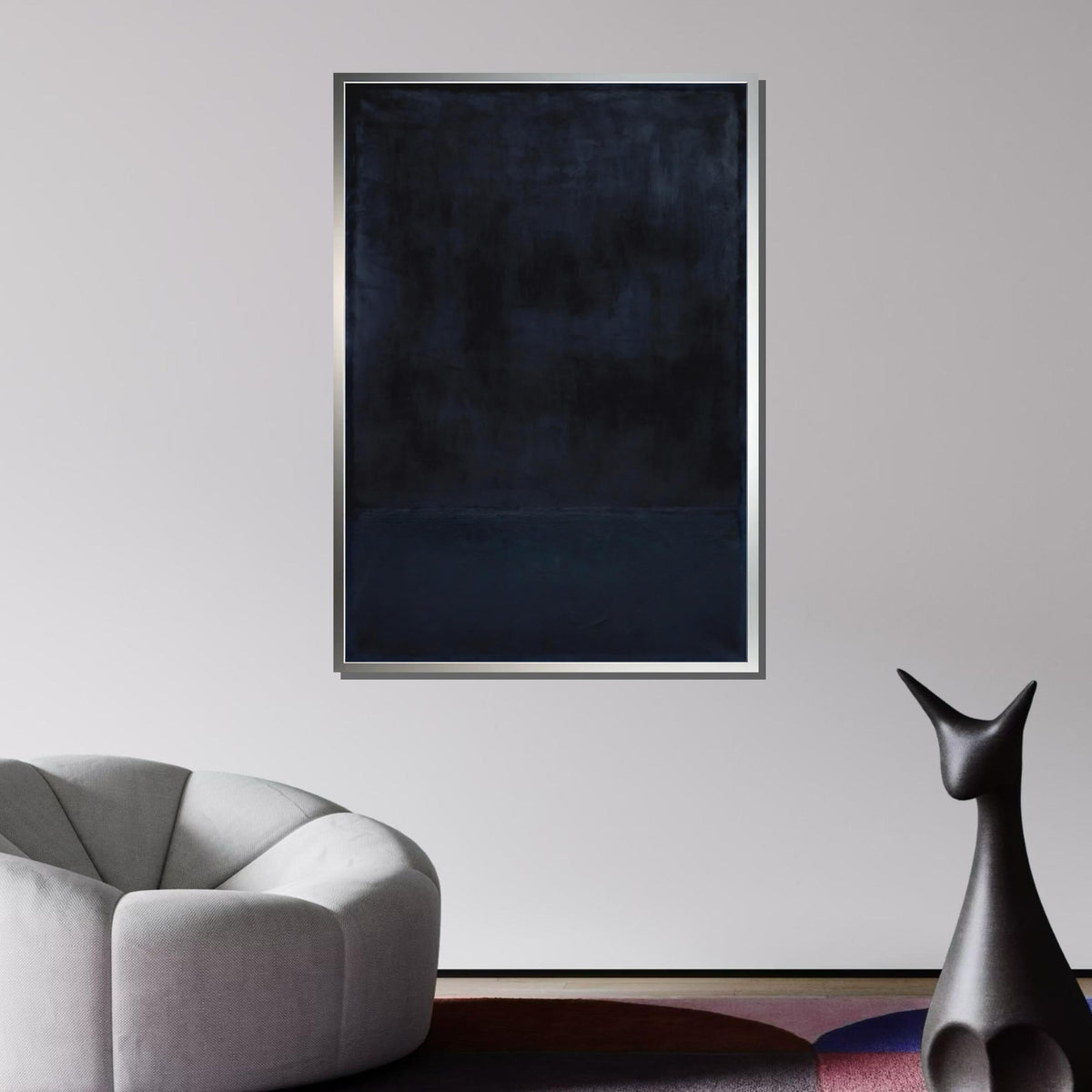 Black,Mark Rothko Framed Canvas,Mark Rothko Wall Art,Art Reproduction,Rothko Reproduction,Rothko Print Poster,Famous Art,Abstract Canvas Art