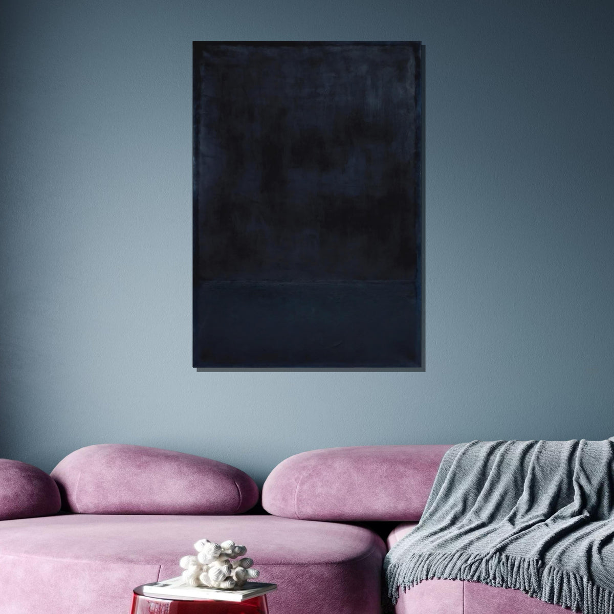 Black,Mark Rothko Framed Canvas,Mark Rothko Wall Art,Art Reproduction,Rothko Reproduction,Rothko Print Poster,Famous Art,Abstract Canvas Art