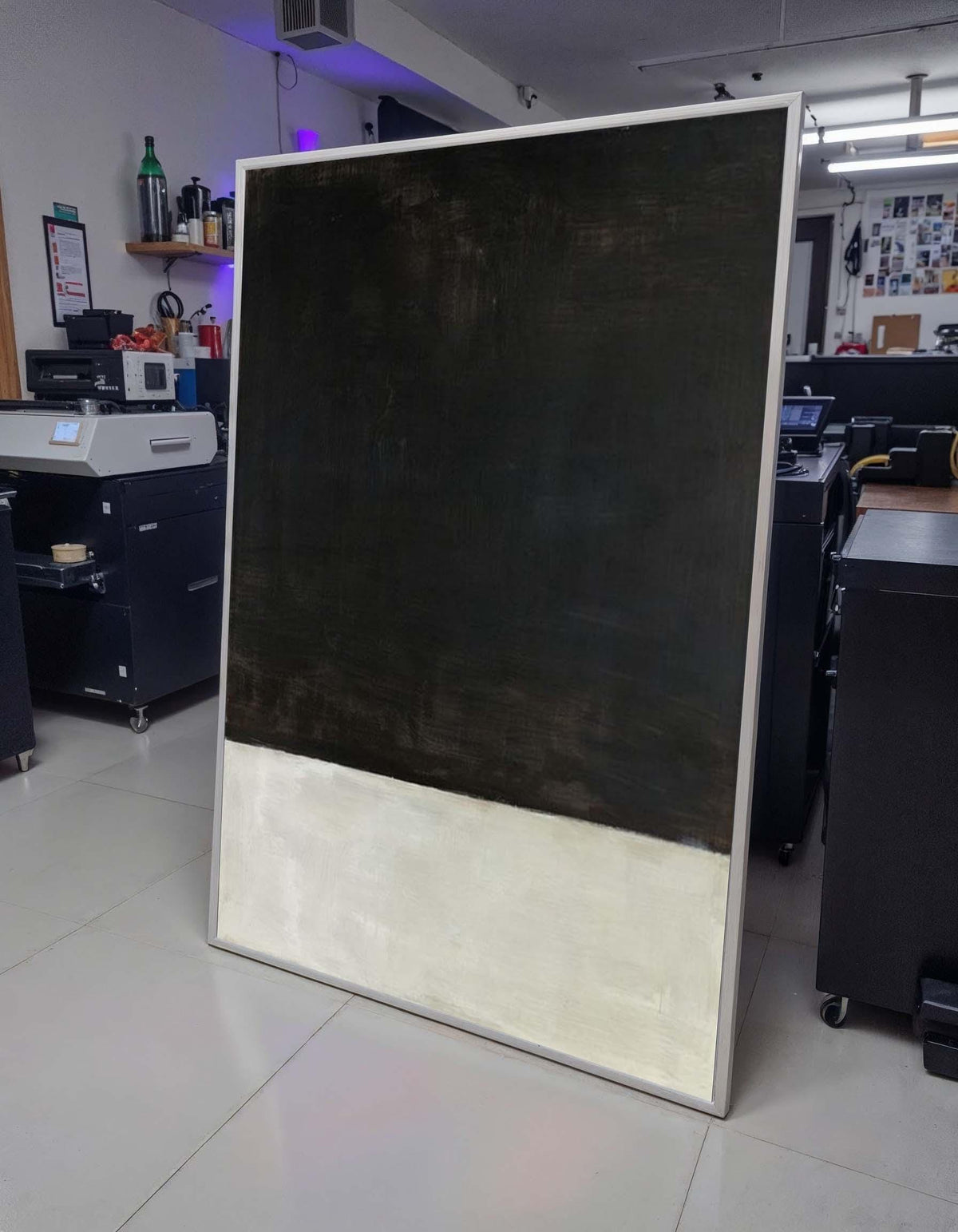 Black-White Mark Rothko Framed Canvas,Mark Rothko Wall Art,Art Reproduction,Rothko Reproduction,Rothko Print Poster,Abstract Canvas Art