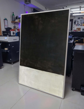 Black-White Mark Rothko Framed Canvas,Mark Rothko Wall Art,Art Reproduction,Rothko Reproduction,Rothko Print Poster,Abstract Canvas Art