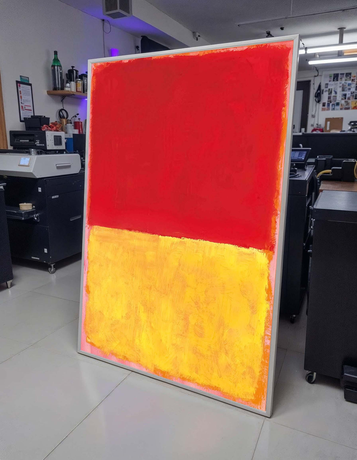 Red- Yellow,Mark Rothko Framed Canvas,Mark Rothko Wall Art, Art Reproduction,Rothko Reproduction,Rothko Print Poster,Abstract Canvas Art