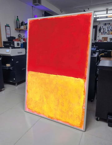 Red- Yellow,Mark Rothko Framed Canvas,Mark Rothko Wall Art, Art Reproduction,Rothko Reproduction,Rothko Print Poster,Abstract Canvas Art