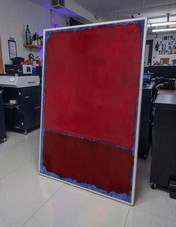 Red- Blue,Mark Rothko Framed Canvas,Mark Rothko Wall Art, Art Reproduction,Rothko Reproduction,Rothko Print Poster,Abstract Canvas Art
