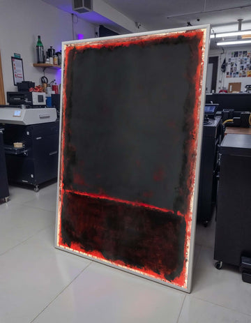 Black Mark Rothko Framed Canvas,Mark Rothko Wall Art, Art Reproduction,Rothko Reproduction,Rothko Print Poster, Famous Art, Canvas Wall Art