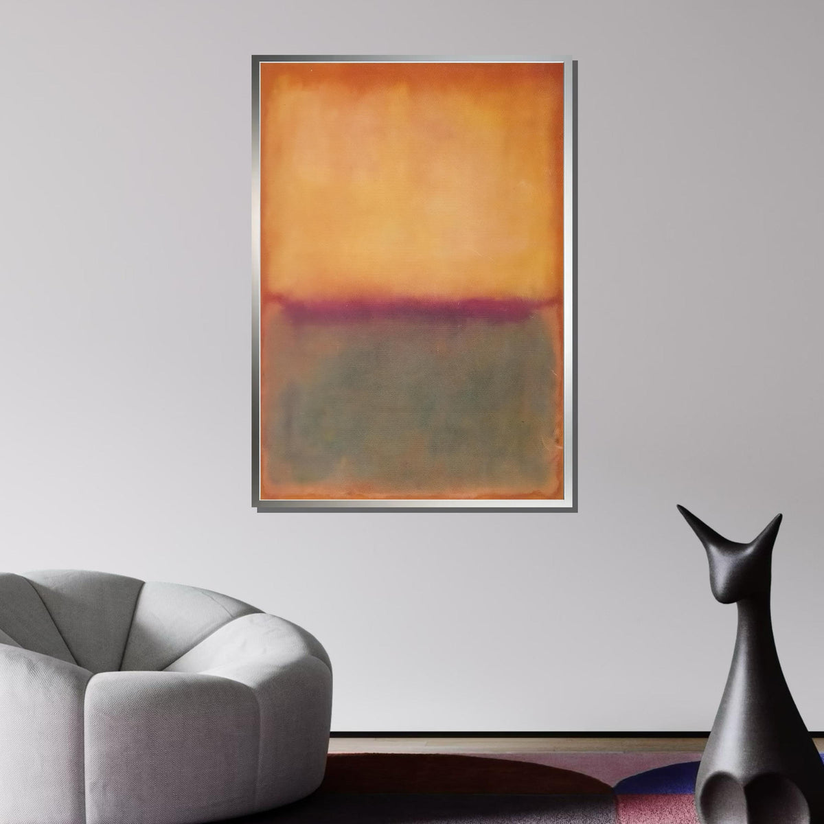 Mix Mark Rothko Framed Canvas,Mark Rothko Wall Art, Art Reproduction,Rothko Reproduction,Rothko Print Poster, Famous Art, Canvas Wall Art