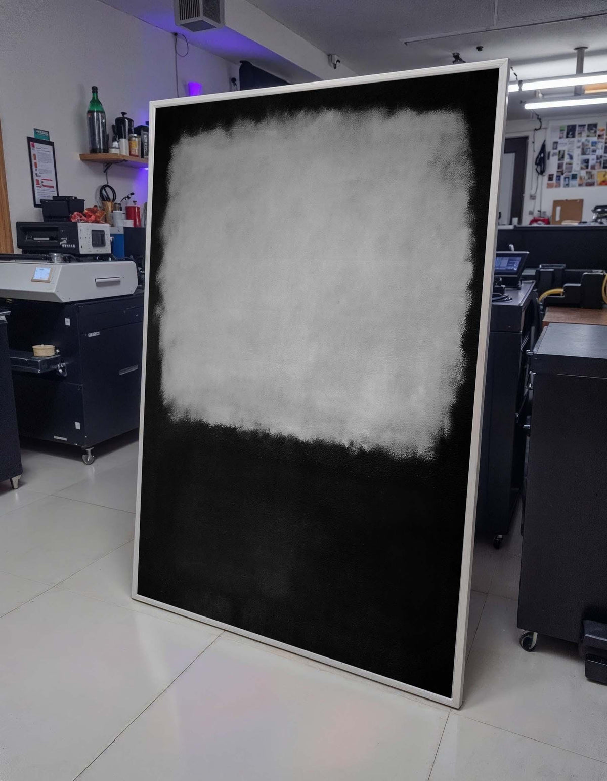 Black-White Mark Rothko Framed Canvas,Mark Rothko Wall Art, Art Reproduction,Rothko Reproduction,Rothko Print Poster, Canvas Wall Art