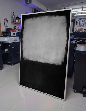 Black-White Mark Rothko Framed Canvas,Mark Rothko Wall Art, Art Reproduction,Rothko Reproduction,Rothko Print Poster, Canvas Wall Art
