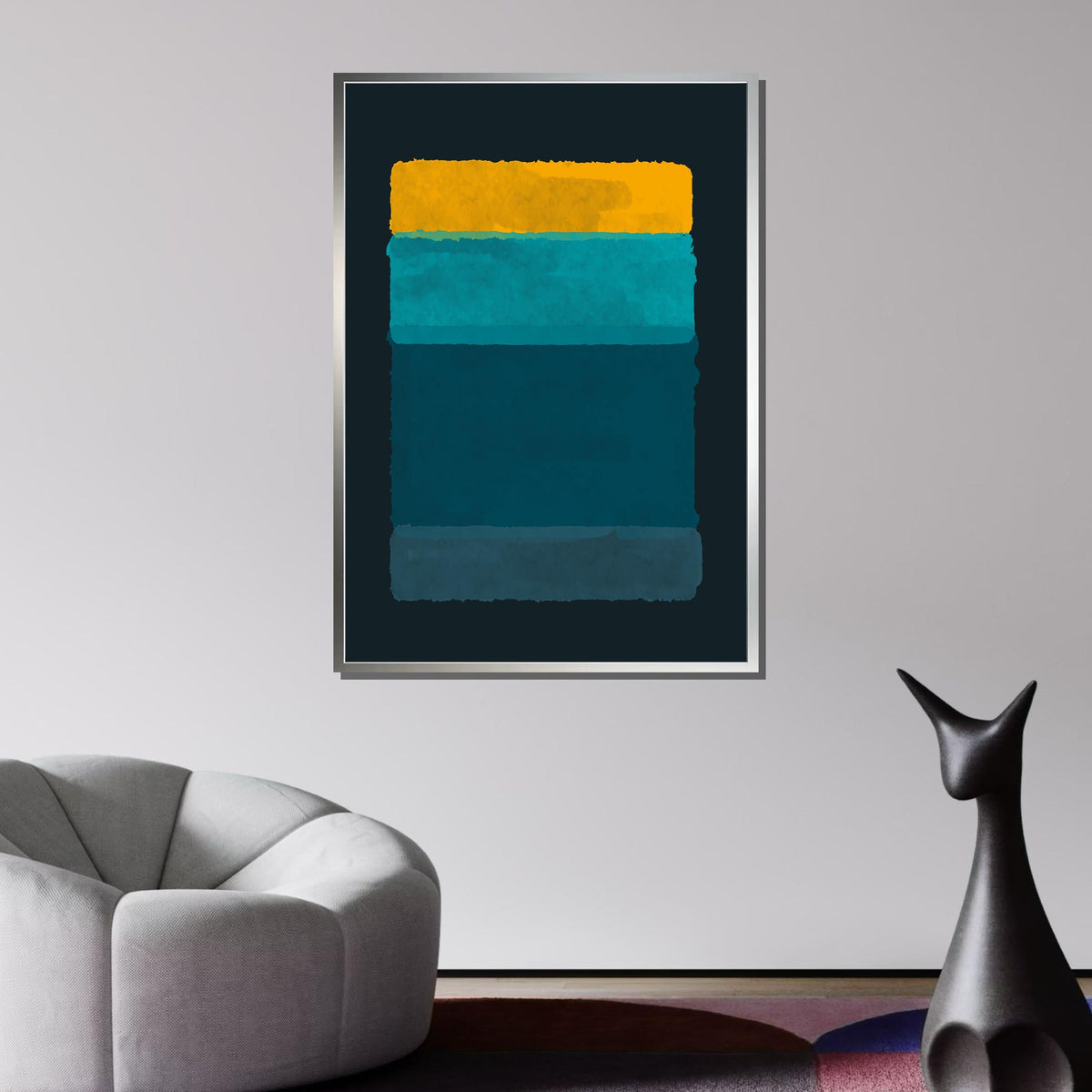 Mix Mark Rothko Framed Canvas,Mark Rothko Wall Art, Art Reproduction,Rothko Reproduction,Rothko Print Poster, Famous Art, Canvas Wall Art