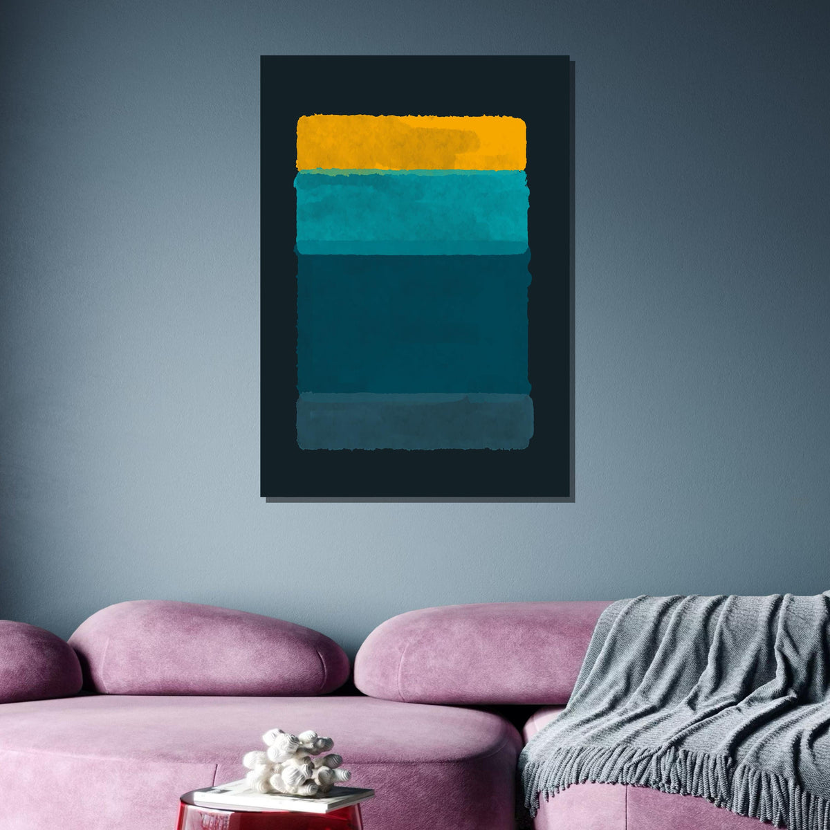 Mix Mark Rothko Framed Canvas,Mark Rothko Wall Art, Art Reproduction,Rothko Reproduction,Rothko Print Poster, Famous Art, Canvas Wall Art