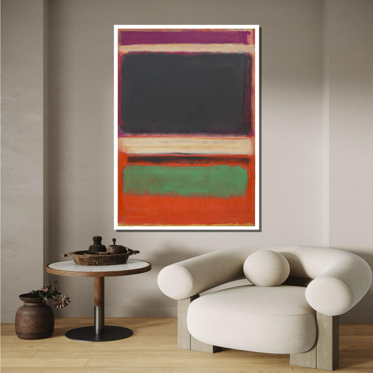 Mix Mark Rothko Framed Canvas,Mark Rothko Wall Art, Art Reproduction,Rothko Reproduction,Rothko Print Poster, Famous Art, Canvas Wall Art