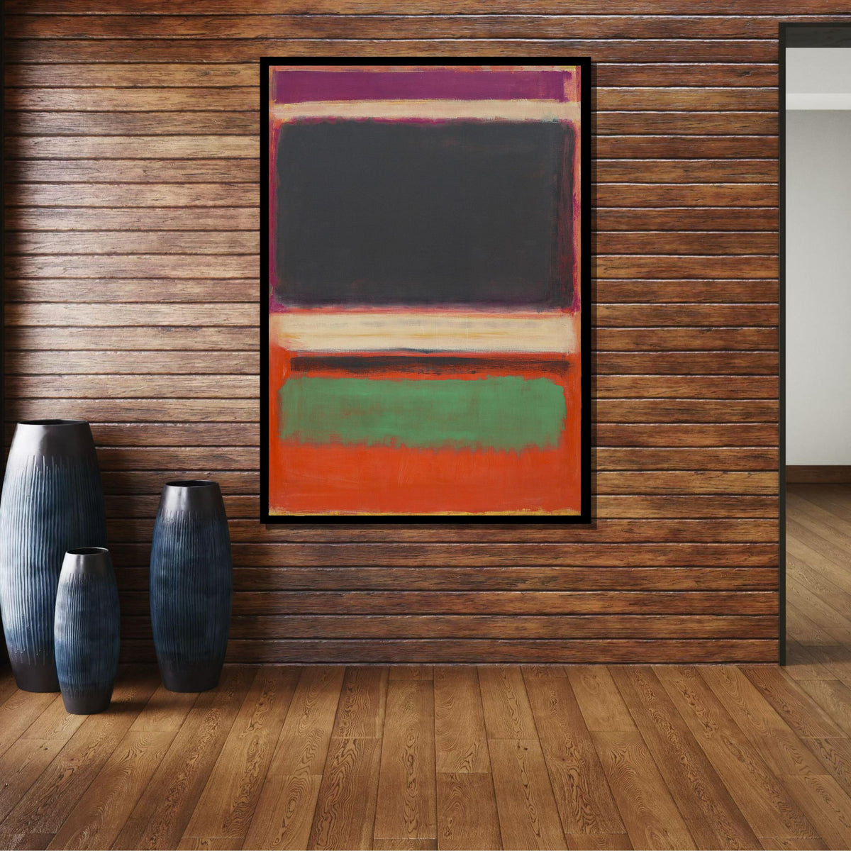 Mix Mark Rothko Framed Canvas,Mark Rothko Wall Art, Art Reproduction,Rothko Reproduction,Rothko Print Poster, Famous Art, Canvas Wall Art