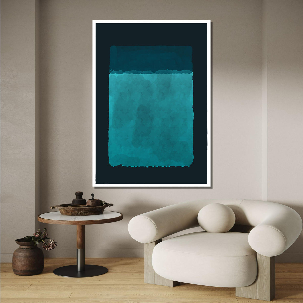 Blue Mark Rothko Framed Canvas,Mark Rothko Wall Art, Art Reproduction,Rothko Reproduction,Rothko Print Poster, Famous Art, Canvas Wall Art
