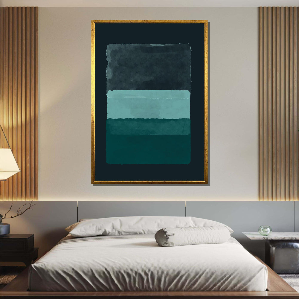 Blue Mark Rothko Framed Canvas,Mark Rothko Wall Art, Art Reproduction,Rothko Reproduction,Rothko Print Poster, Famous Art, Canvas Wall Art