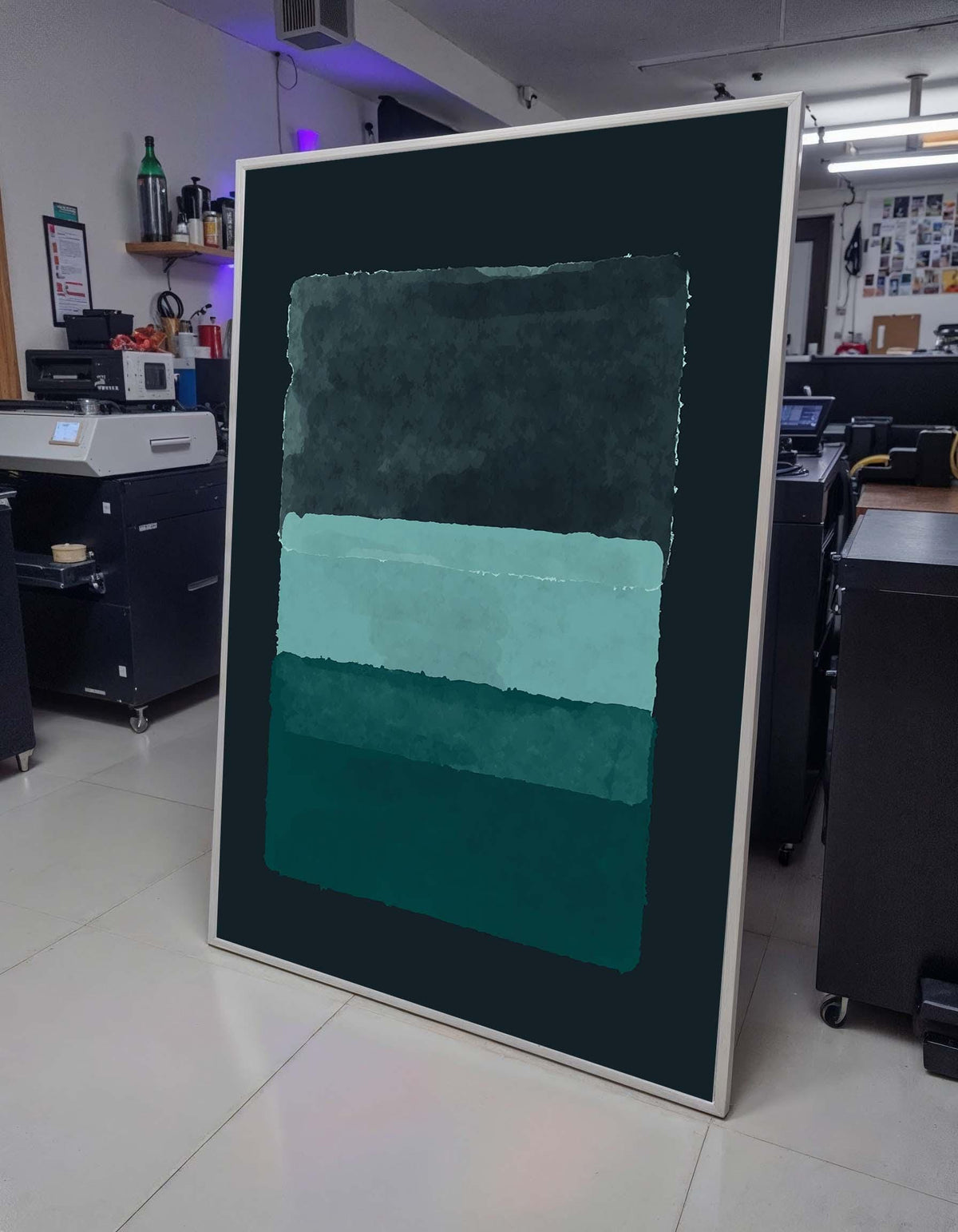 Blue Mark Rothko Framed Canvas,Mark Rothko Wall Art, Art Reproduction,Rothko Reproduction,Rothko Print Poster, Famous Art, Canvas Wall Art