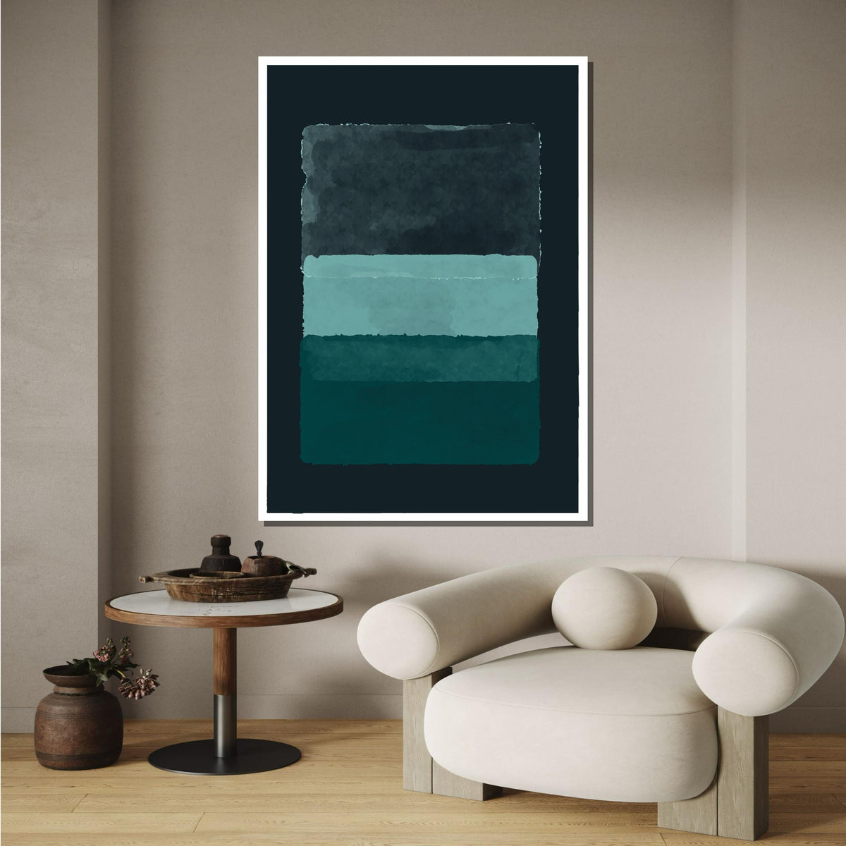 Blue Mark Rothko Framed Canvas,Mark Rothko Wall Art, Art Reproduction,Rothko Reproduction,Rothko Print Poster, Famous Art, Canvas Wall Art