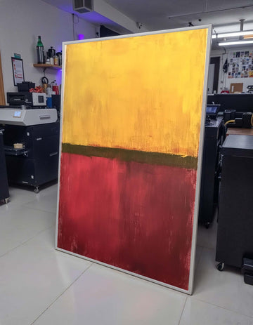 Red- Yellow Mark Rothko Framed Canvas,Mark Rothko Wall Art, Art Reproduction,Rothko Reproduction,Rothko Print Poster, Famous Art