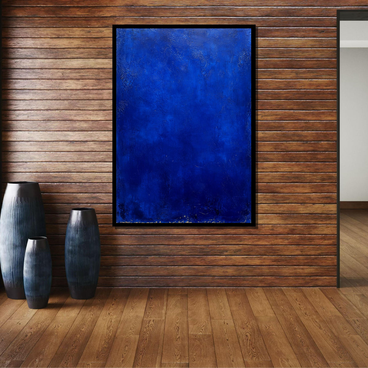 Blue Mark Rothko Framed Canvas,Mark Rothko Wall Art, Art Reproduction,Rothko Reproduction,Rothko Print Poster, Famous Art, Canvas Wall Art
