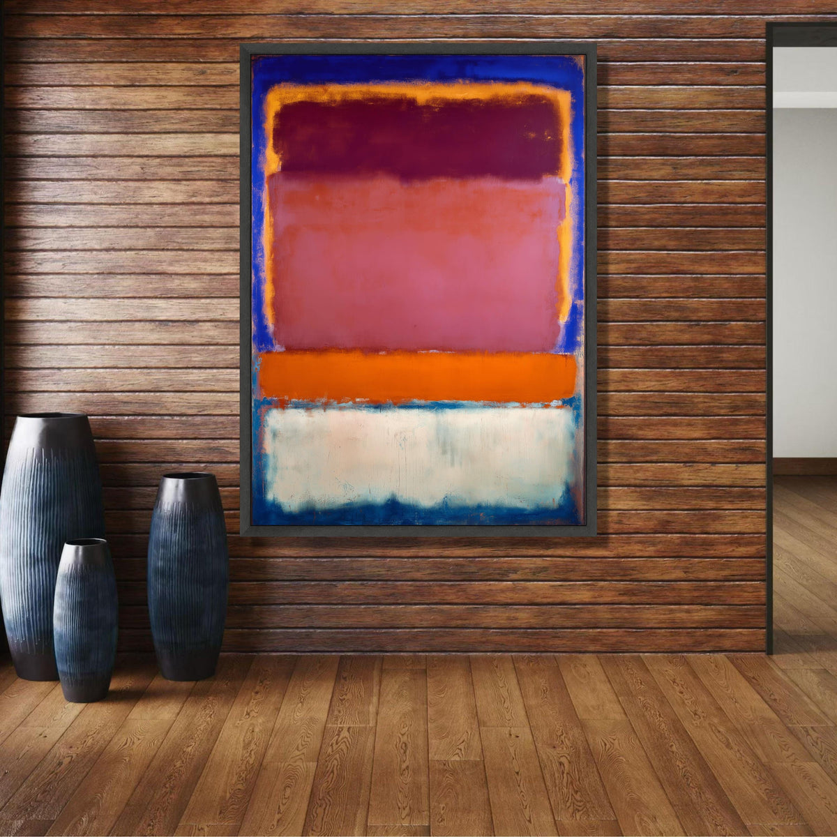 Mark Rothko Inspired Abstract Canvas, Color Block Wall Art, Modern Expressionist Canvas, Vibrant wall decoration, canvas print, wall art
