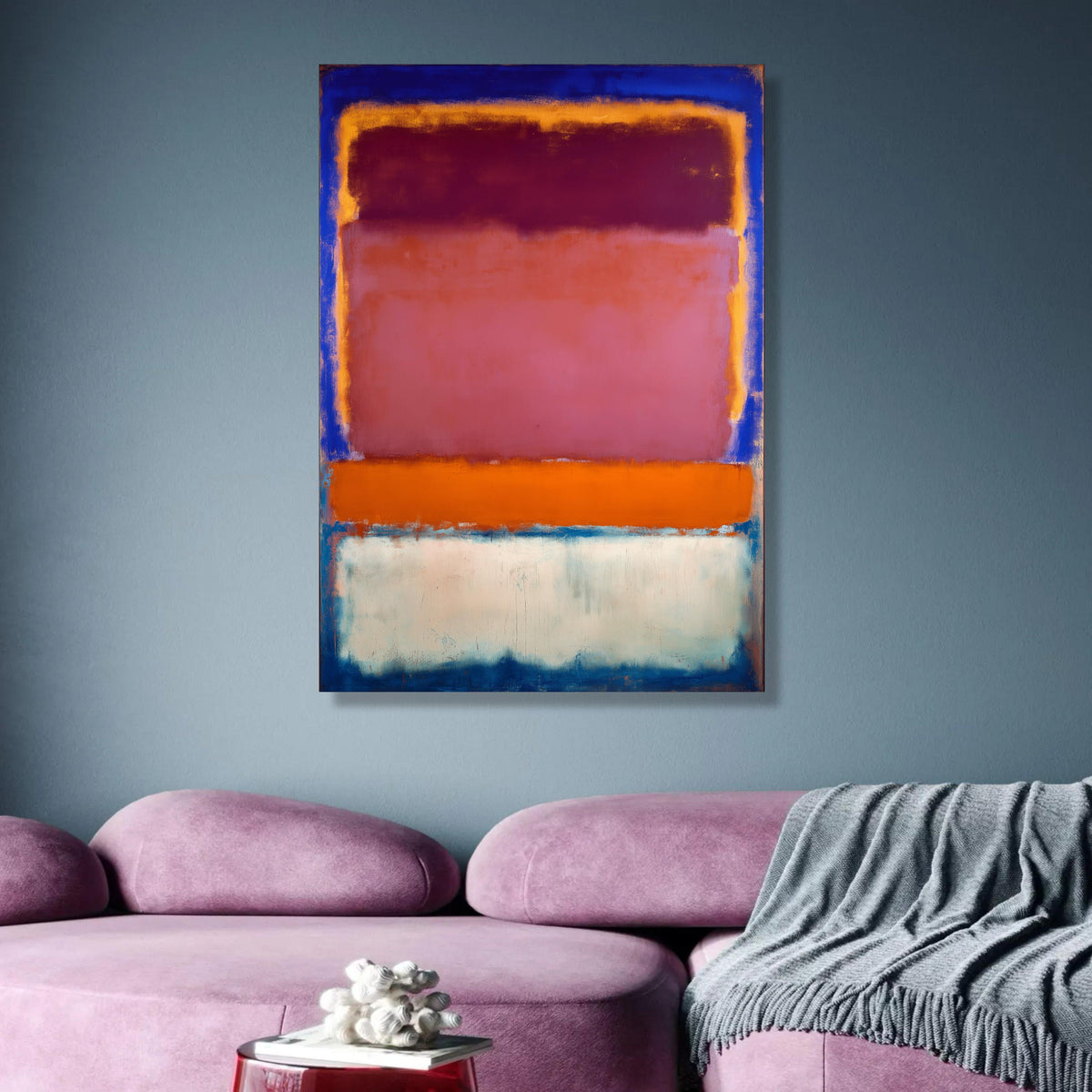 Mark Rothko Inspired Abstract Canvas, Color Block Wall Art, Modern Expressionist Canvas, Vibrant wall decoration, canvas print, wall art