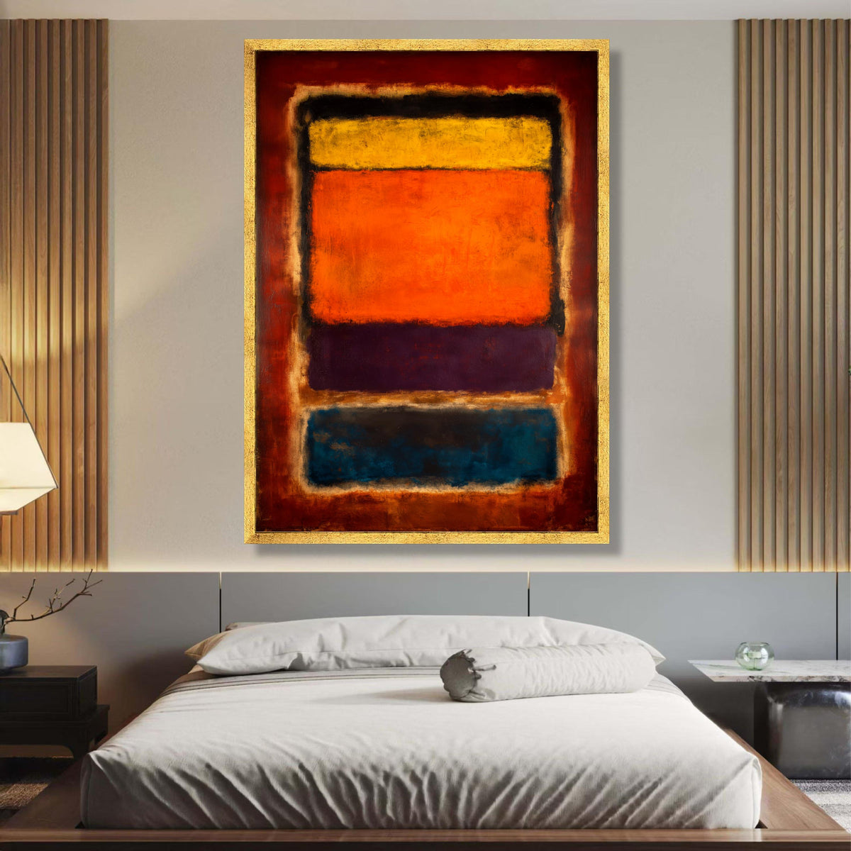Abstract Color Blocks Canvas Wall Art, Mark Rothko Inspired Painting, Modern Expressionist Canvas, wall decoration, canvas print, wall art
