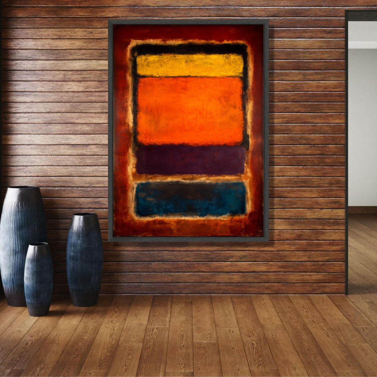 Abstract Color Blocks Canvas Wall Art, Mark Rothko Inspired Painting, Modern Expressionist Canvas, wall decoration, canvas print, wall art