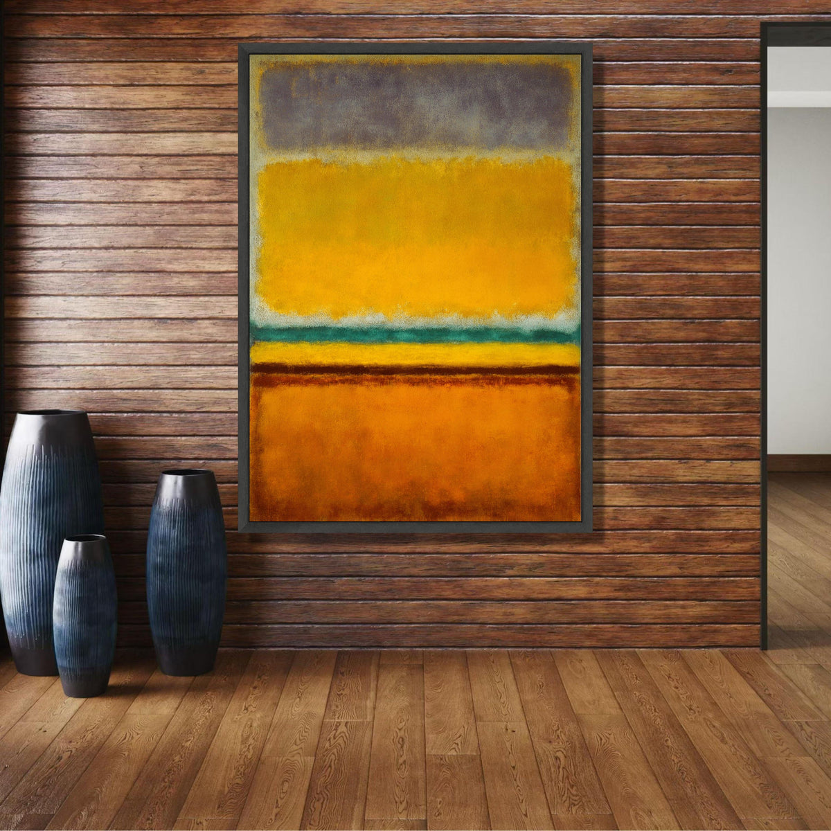 Abstract Color Block Canvas, Mark Rothko Style Wall Art, Modern Abstract Canvas, Bold Color Canvas, wall decoration, canvas print, wall art