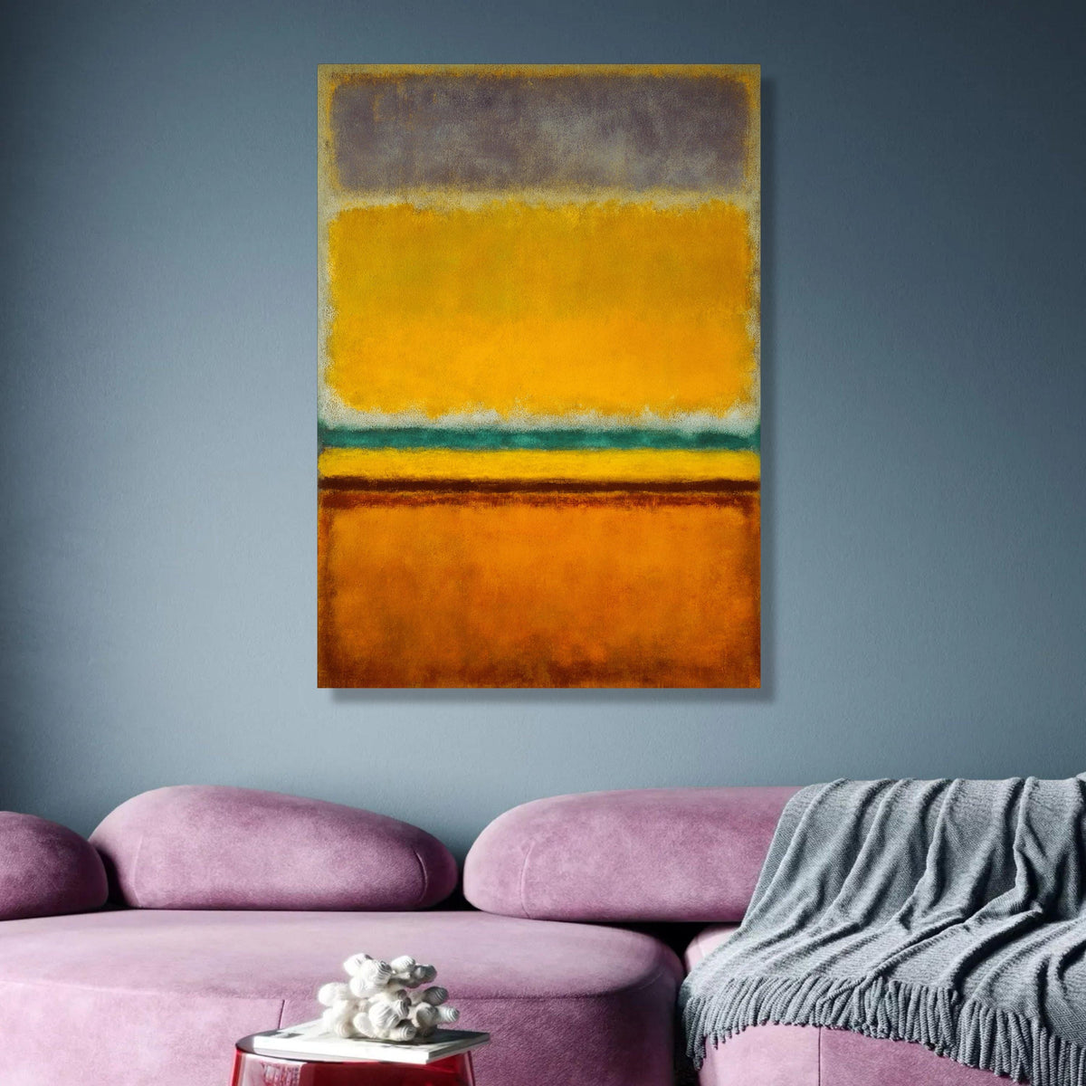 Abstract Color Block Canvas, Mark Rothko Style Wall Art, Modern Abstract Canvas, Bold Color Canvas, wall decoration, canvas print, wall art