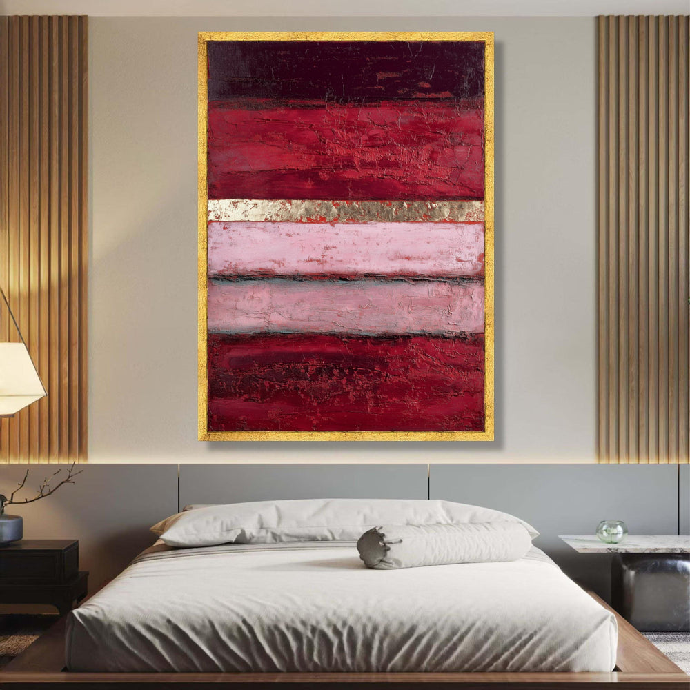 Abstract Modern Red & Pink Layers Canvas, Mark Rothko Style, Abstract Wall Art, Contemporary wall decoration, canvas print, wall art