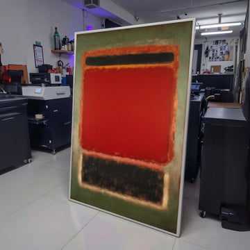 Abstract Color Field Red and Black Canvas Wall Art, Modern Minimalist Painting, Mark Rothko wall decoration, canvas print, wall art