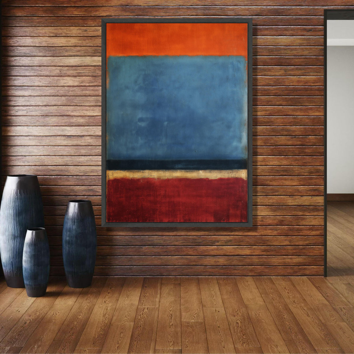 Abstract Color Block Canvas Wall Art, Mark Rothko Inspired Painting, Modern Minimalist Décor, Bold wall decoration, canvas print, wall art