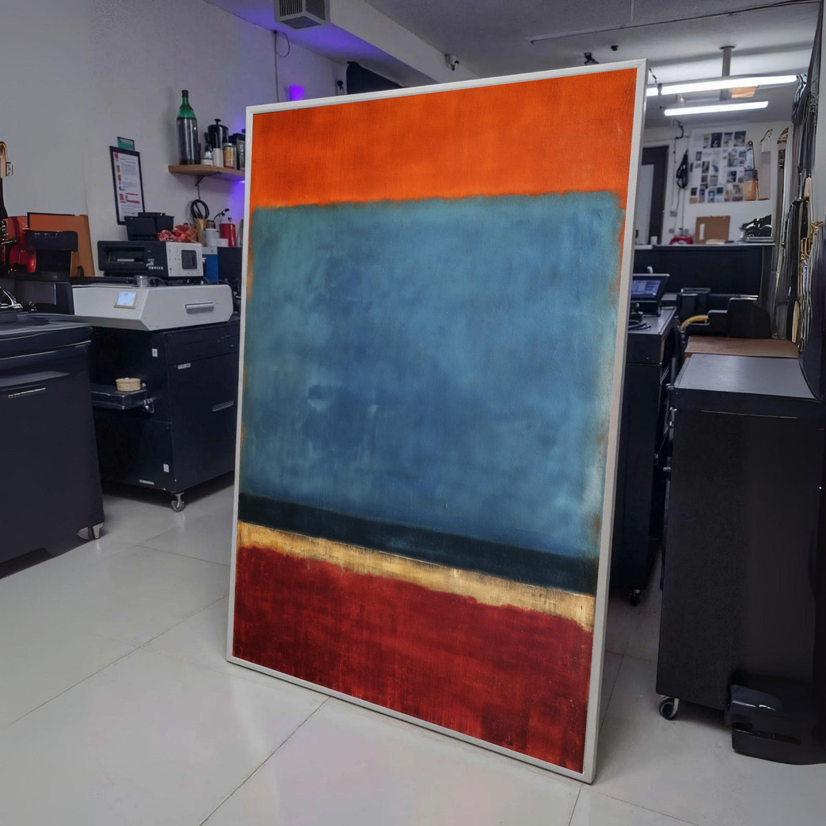 Abstract Color Block Canvas Wall Art, Mark Rothko Inspired Painting, Modern Minimalist Décor, Bold wall decoration, canvas print, wall art