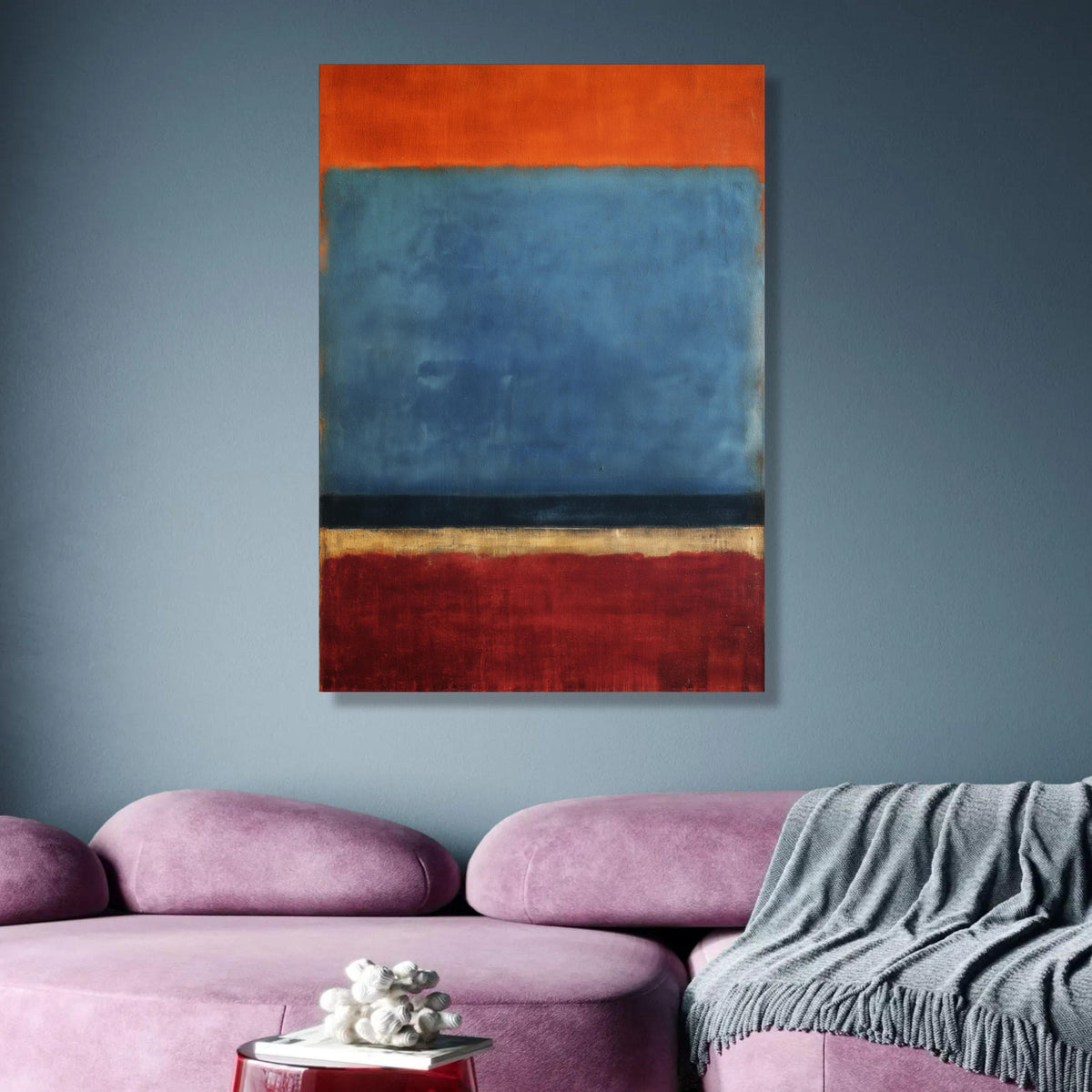 Abstract Color Block Canvas Wall Art, Mark Rothko Inspired Painting, Modern Minimalist Décor, Bold wall decoration, canvas print, wall art