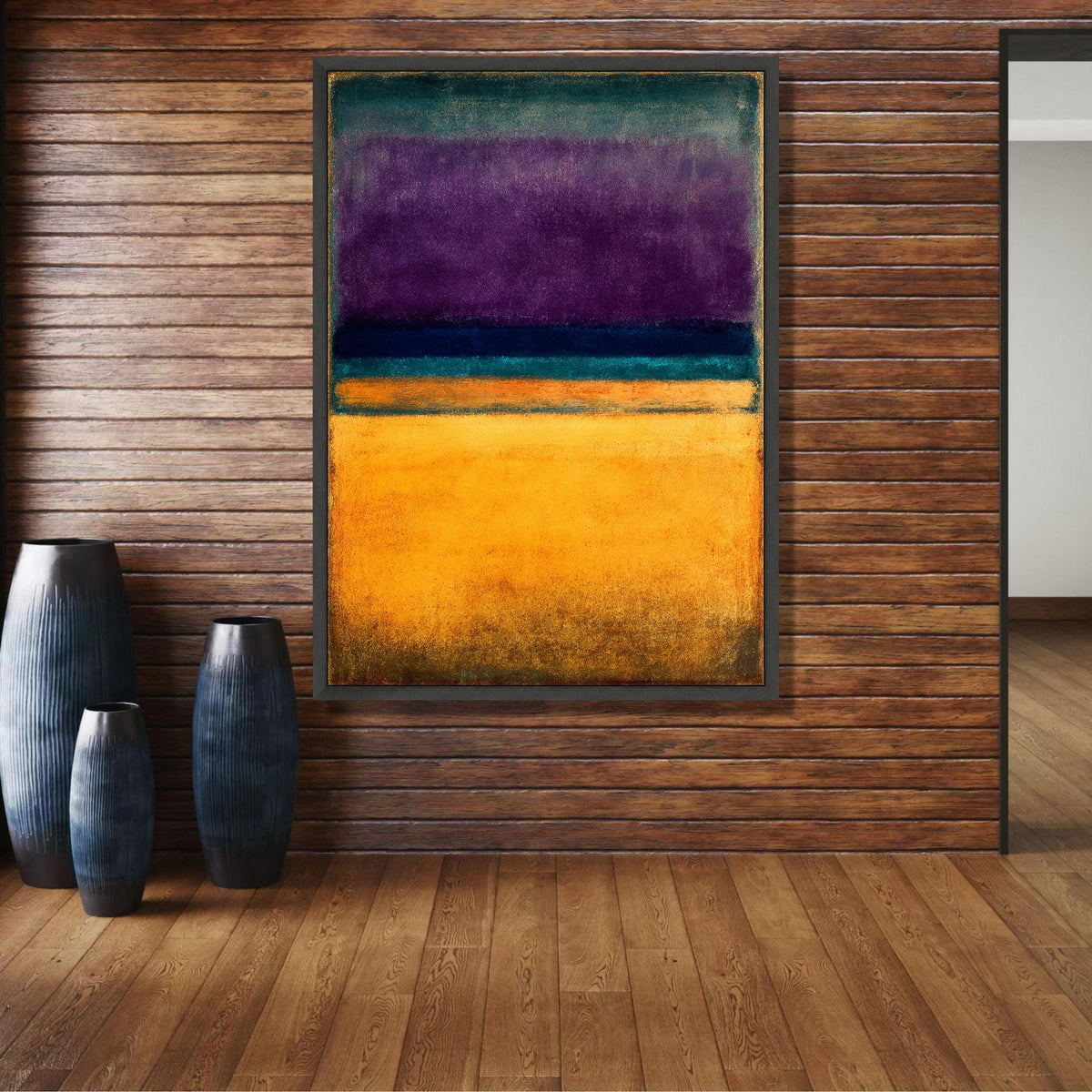 Abstract Color Block Canvas, Mark Rothko Inspired Wall Art, Modern Mid-Century Canvas, Bold Color wall decoration, canvas print, wall art