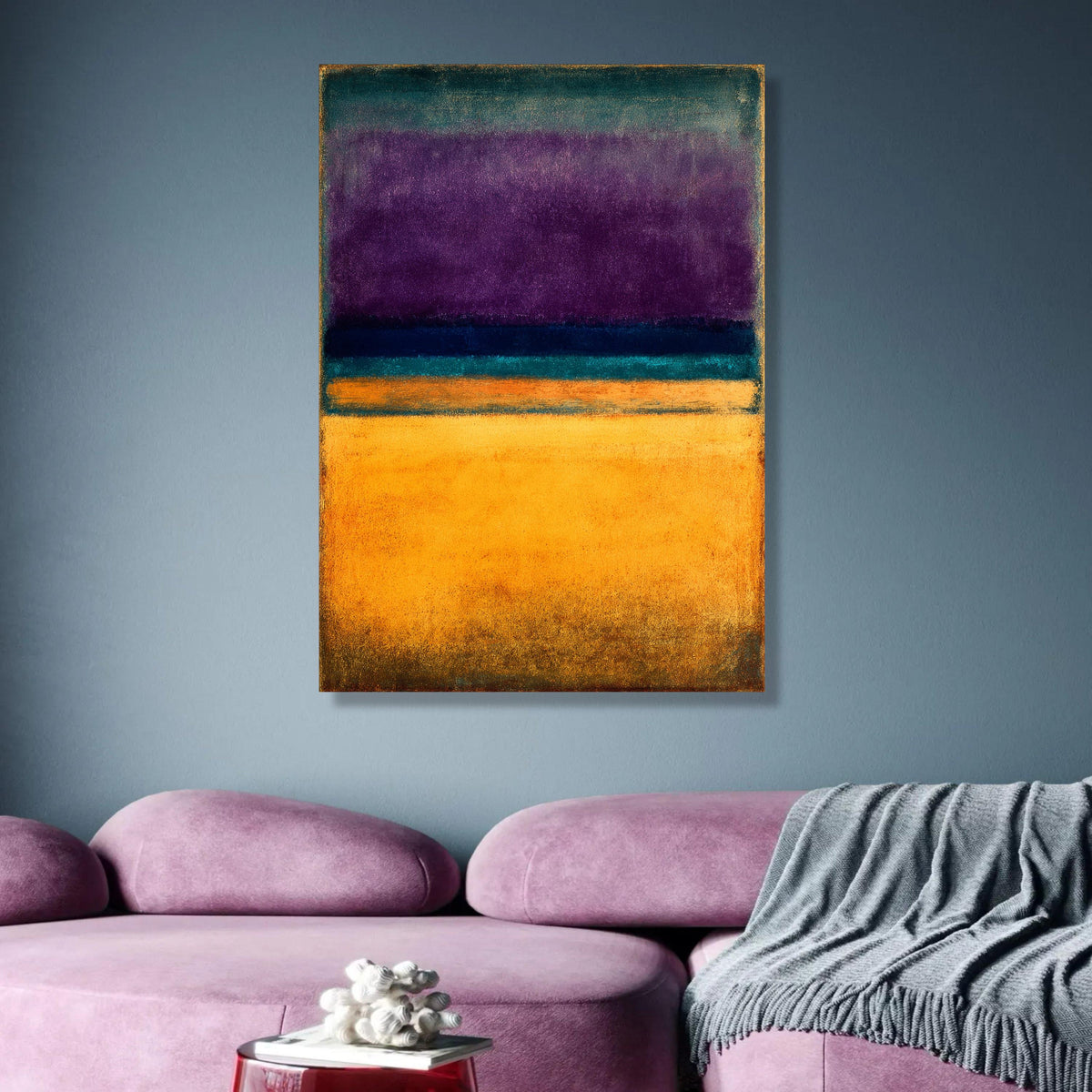 Abstract Color Block Canvas, Mark Rothko Inspired Wall Art, Modern Mid-Century Canvas, Bold Color wall decoration, canvas print, wall art