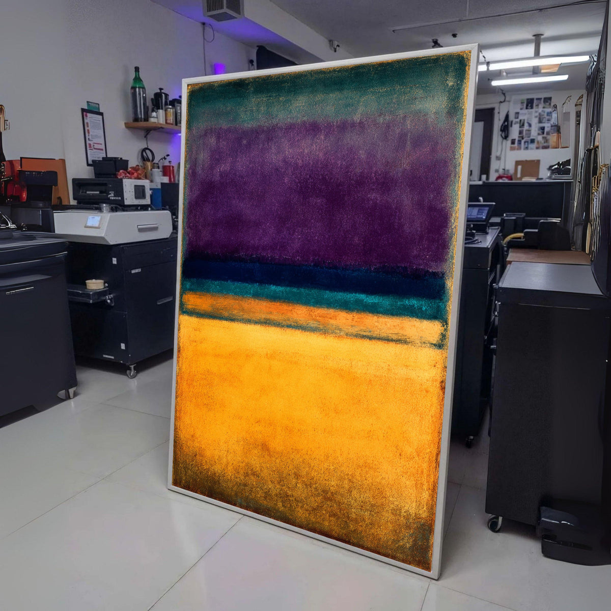 Abstract Color Block Canvas, Mark Rothko Inspired Wall Art, Modern Mid-Century Canvas, Bold Color wall decoration, canvas print, wall art