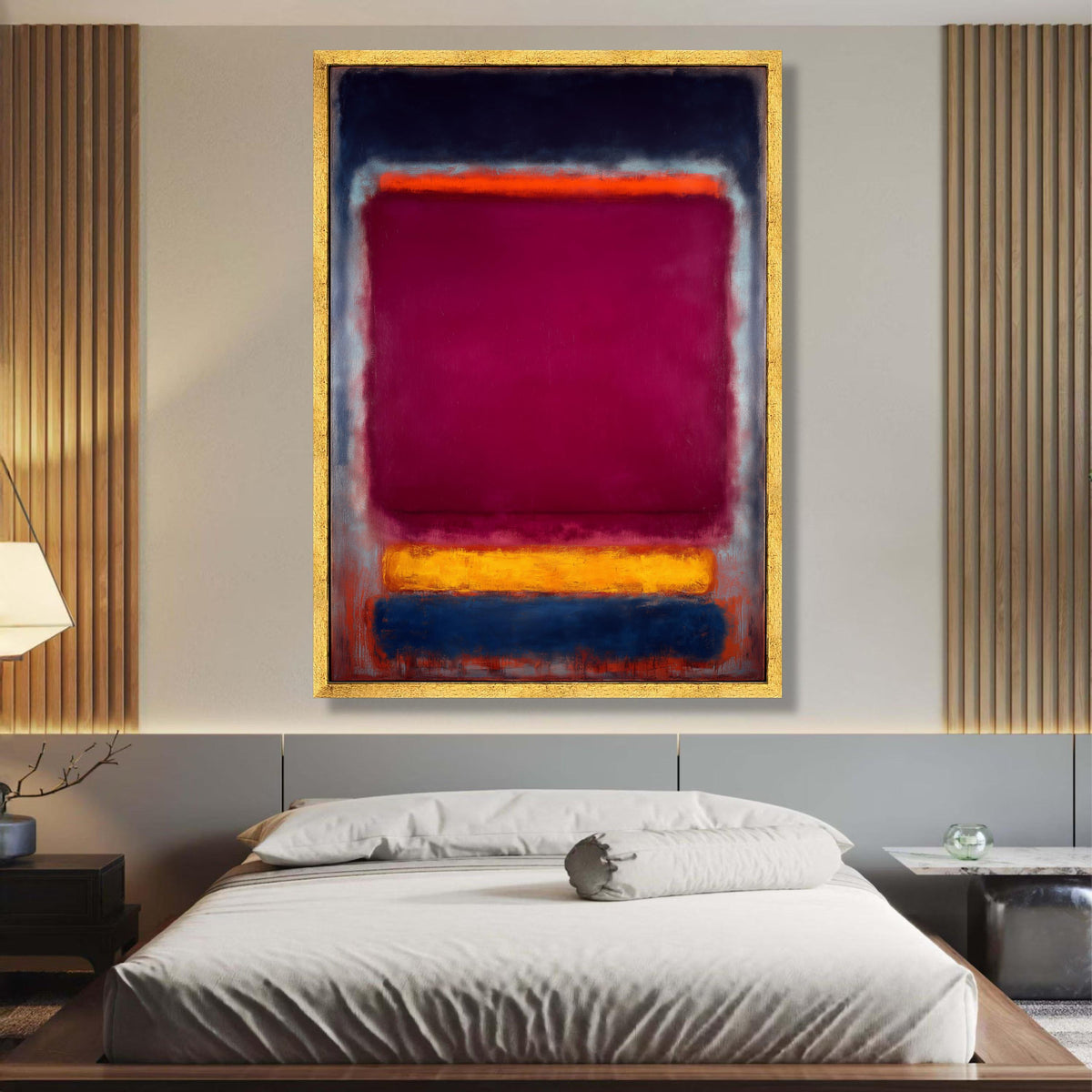 Abstract Color Block Canvas Wall Art, Mark Rothko Style Painting, Modern Expressionist Canvas, Bold wall decoration, canvas print, wall art