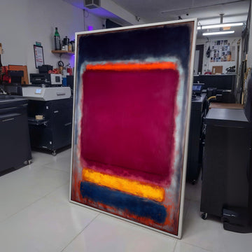 Abstract Color Block Canvas Wall Art, Mark Rothko Style Painting, Modern Expressionist Canvas, Bold wall decoration, canvas print, wall art