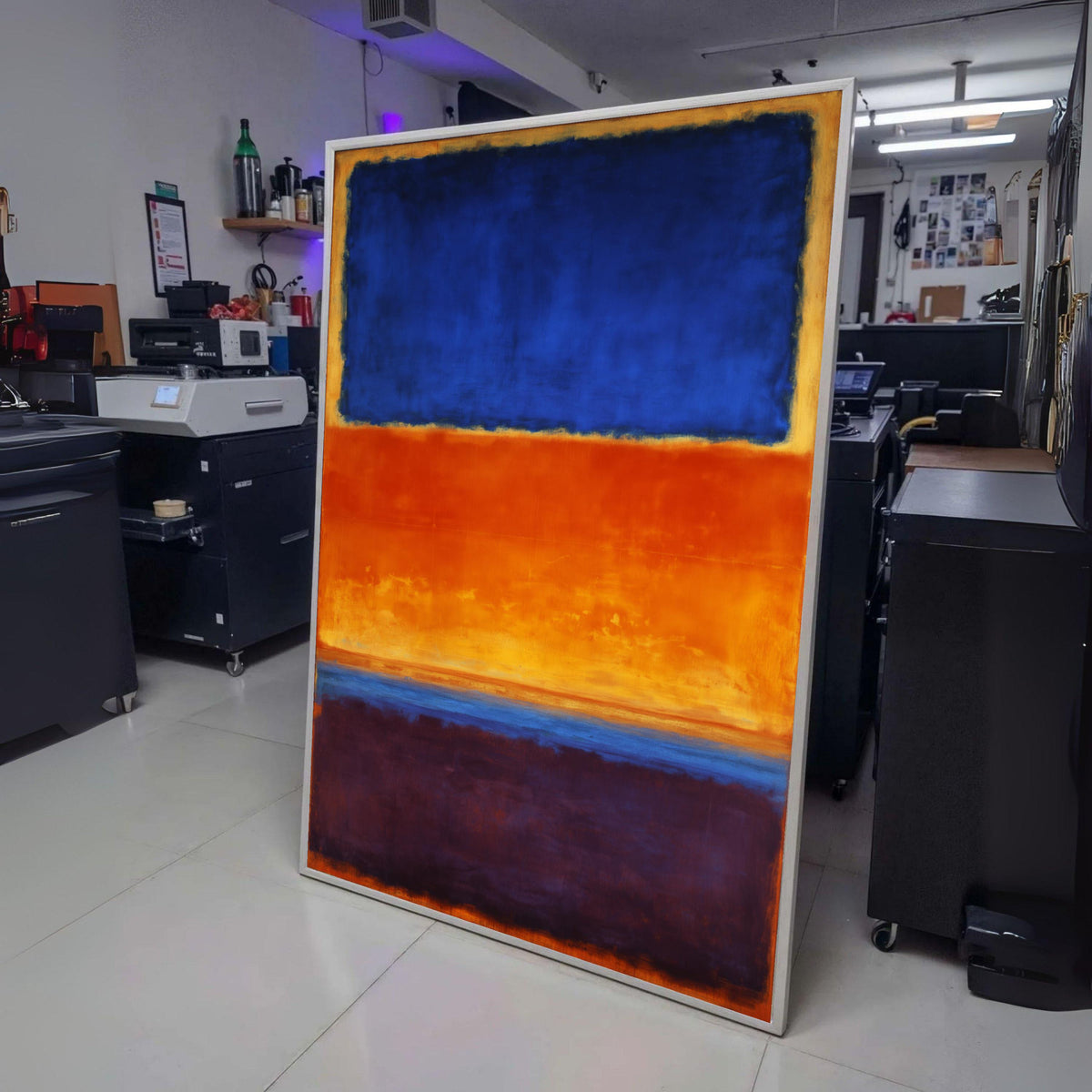 Vibrant Abstract Color Blocks Canvas, Mark Rothko Style Wall Art, Modern Contemporary Canvas, Bold wall decoration, canvas print, wall art