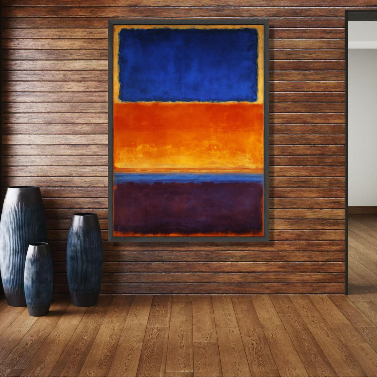 Vibrant Abstract Color Blocks Canvas, Mark Rothko Style Wall Art, Modern Contemporary Canvas, Bold wall decoration, canvas print, wall art