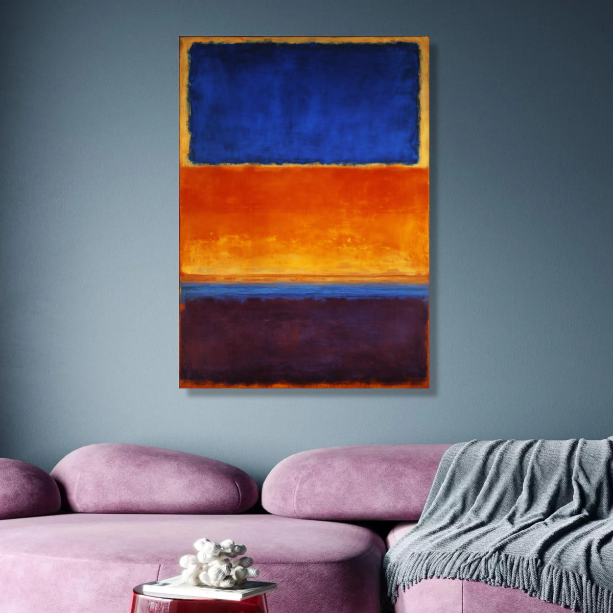 Vibrant Abstract Color Blocks Canvas, Mark Rothko Style Wall Art, Modern Contemporary Canvas, Bold wall decoration, canvas print, wall art