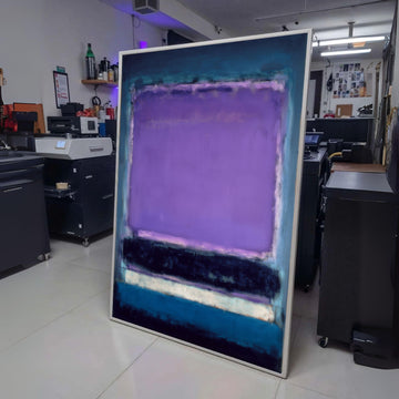 Abstract Color Field Canvas Wall Art, Purple and Blue Modern Minimalist Painting, Mark Rothko wall decoration, canvas print, wall art