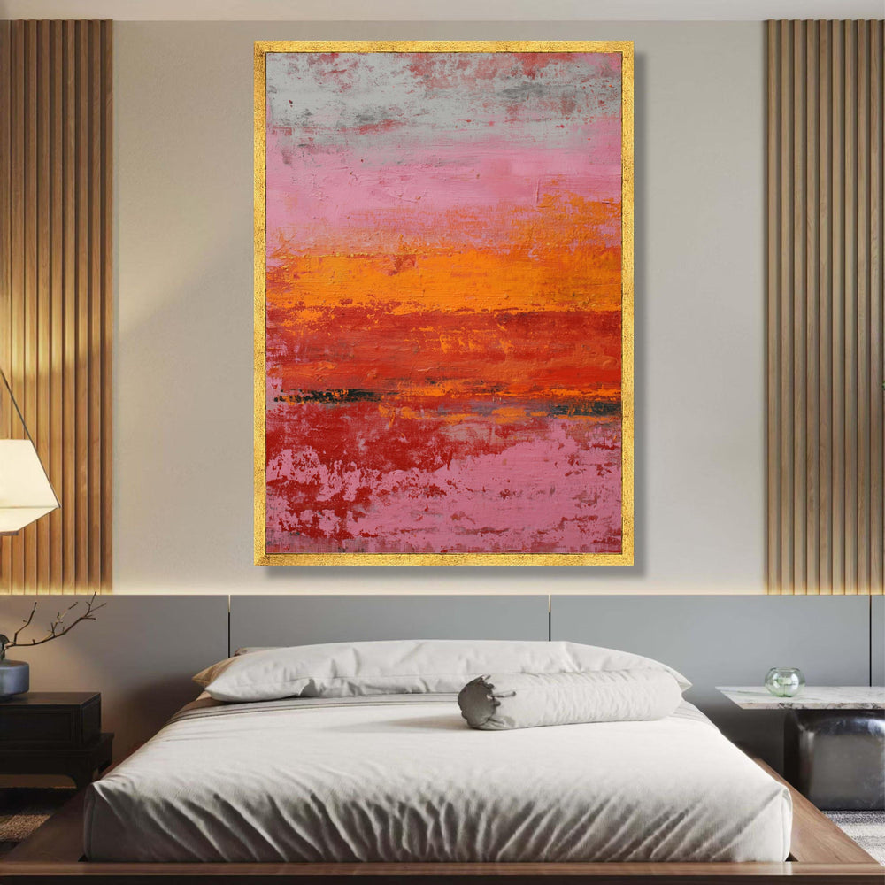 Abstract Color Field Canvas Art, Mark Rothko Inspired, Orange and Pink Wall Art, Modern wall decoration, canvas print, wall art