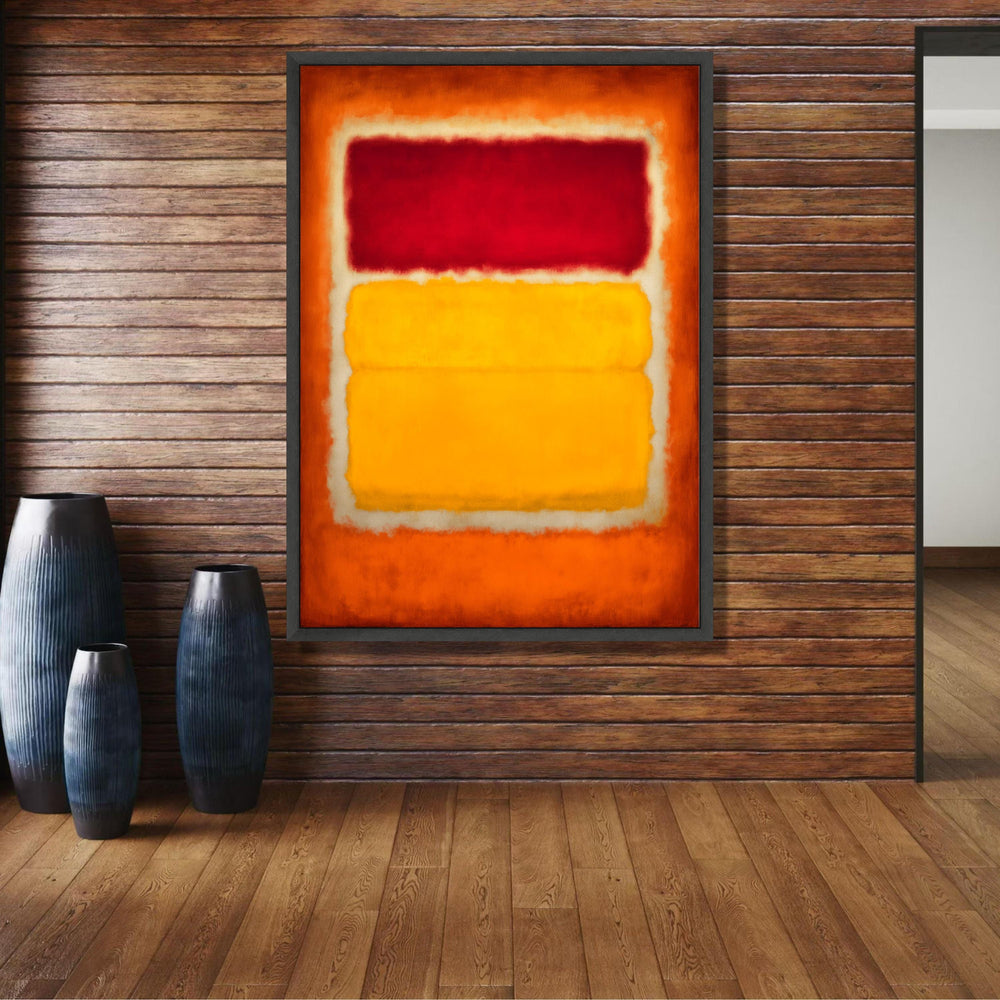 Abstract Color Blocks Canvas Wall Art, Warm Tones Canvas, Modern Minimalist Decor, Mark Rothko wall decoration, canvas print, wall art