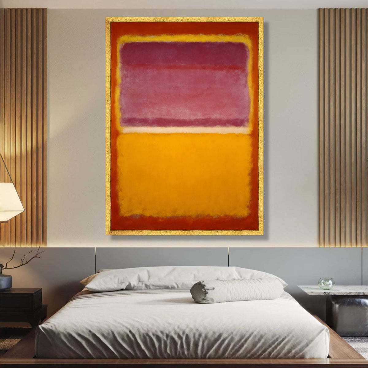 Mark Rothko Inspired Abstract Color Blocks Canvas, Modern Expressionist Wall Art, Bold Red and wall decoration, canvas print, wall art
