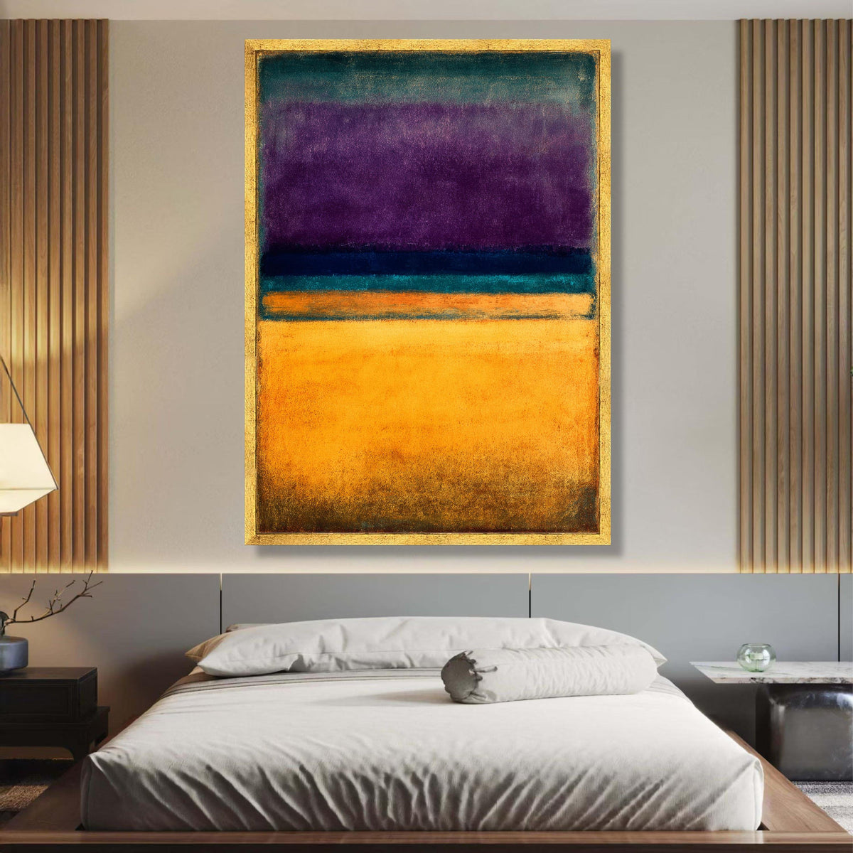 Mark Rothko Inspired Abstract Canvas Wall Art, Bold Color Blocks, Modern Minimalist Home Decor, wall decoration, canvas print, wall art