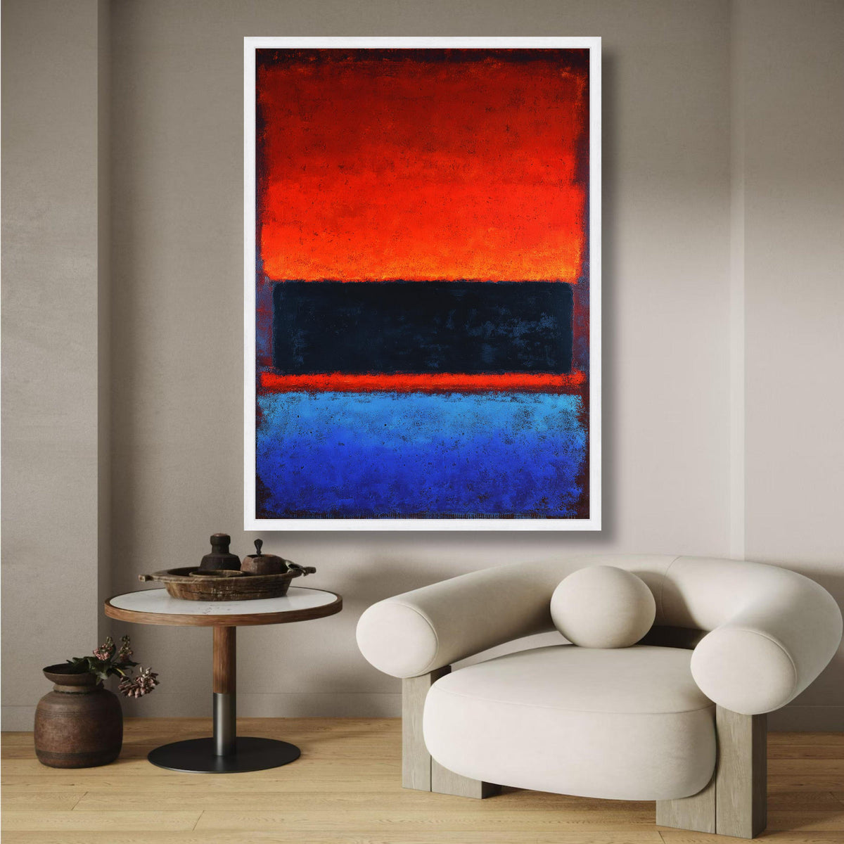 Abstract Color Block Canvas Wall Art, Mark Rothko Inspired Painting, Modern Home Decoration, Bold wall decoration, canvas print, wall art