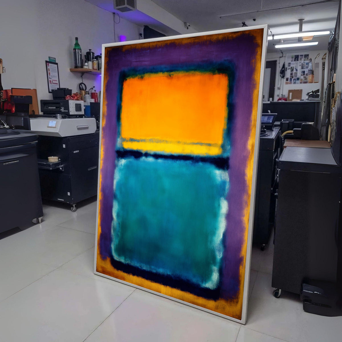 Abstract Color Block Canvas, Mark Rothko Style Wall Art, Modern Expressionist Canvas, Vibrant Home wall decoration, canvas print, wall art