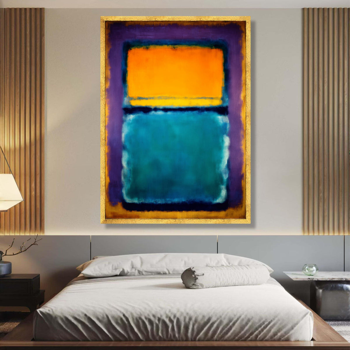 Abstract Color Block Canvas, Mark Rothko Style Wall Art, Modern Expressionist Canvas, Vibrant Home wall decoration, canvas print, wall art