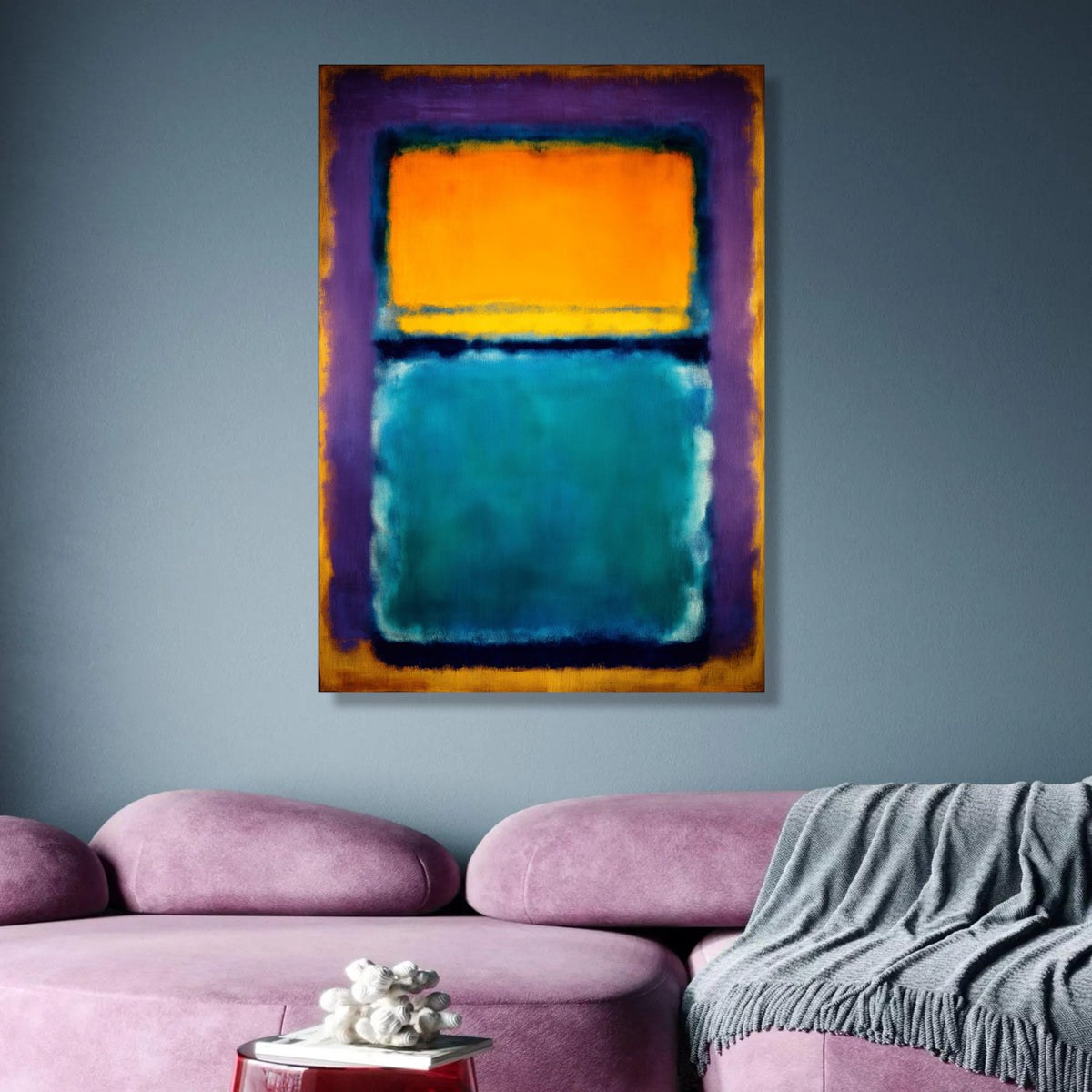 Abstract Color Block Canvas, Mark Rothko Style Wall Art, Modern Expressionist Canvas, Vibrant Home wall decoration, canvas print, wall art